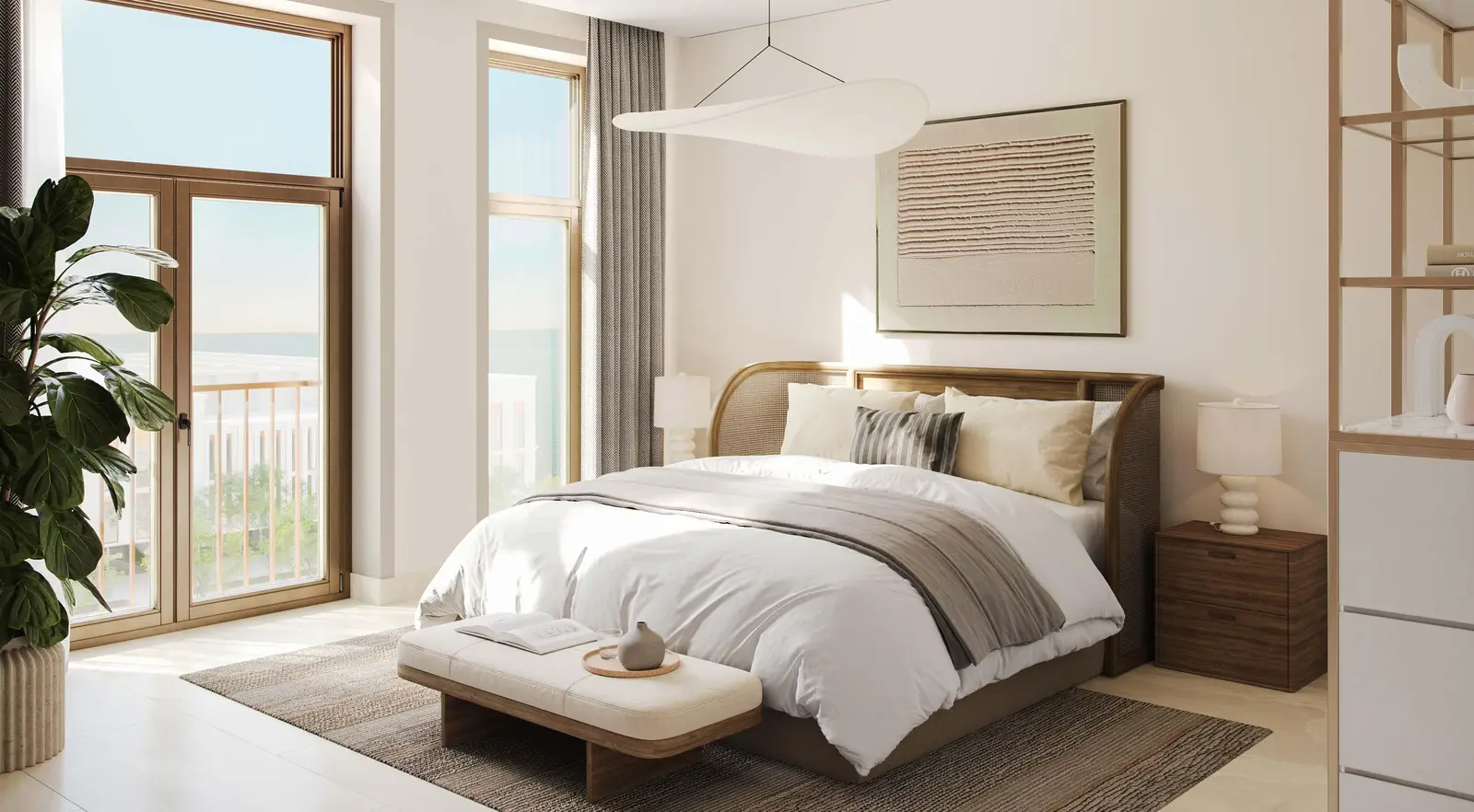 Modern interiors blending comfort and functionality at Nawayef Park Views.